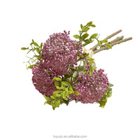 Fleurs artificielles de qualité supérieure, diamètre 8 cm, bouquet de gladiolus rose et vert, centre de table pour la décoration de la maison et la cabine photo