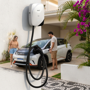 เครื่องชาร์จรถยนต์ไฟฟ้า New Stellar 7kW TYPE2 ได้รับการรับรองมาตรฐาน <span class=keywords><strong>PEA</strong></span> NBT ป้องกันน้ำ IP55 สำหรับติดตั้งที่บ้าน ใช้ได้กับรถยนต์ไฟฟ้าทุกยี่ห้อในสหภาพยุโรป - Product Image 5