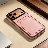 Étui de téléphone avec porte-cartes pour iPhone 18 Pro Max 17 Pro Max 16, étui portefeuille en cuir PU antichoc avec fente pour cartes