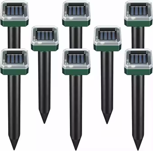 Tire-bouchon étanche pour jardin et extérieur, contrôle vocal, piquet de vibration, livraison gratuite aux États-Unis, répulsif solaire pour taupe - Product Image 1