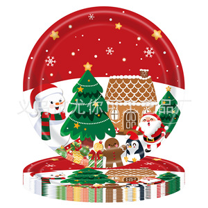 Christmas Disposable <b>Tablecloth</b> <b>Rectangle</b> Digital Printing Holiday Party Decorations Environment Friendly Plastic Paper - Product Image 3