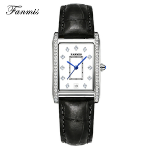 Montres à quartz pour femmes avec logo personnalisé, bracelet en cuir et acier inoxydable <span class=keywords><strong>de</strong></span> luxe, cadran saphir, 31 mm, aiguilles, style sport, business et mode - Product Image 6