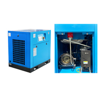 Compresor de Aire de Tornillo Sin Aceite Silencioso de Fábrica China 7.5-37kw 8-10bar Ahorro de Energía Motor Refrigerado por Aire con Rodamiento para Corte Láser