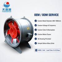 Ventilateur axial électrique HTF pour la lutte contre les incendies et l'évacuation de la fumée, 380V, résistant aux hautes températures, ventilateur de ventilation de tunnel industriel