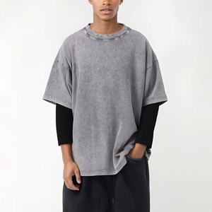 เสื้อเชิ้ตแขนยาวผู้ชายสไตล์เท่ห์ แบรนด์แฟชั่น ดีไซน์สองชิ้นหลอกๆ ผ้าคอตตอนแท้ 250 กรัม ตัดต่อสีสัน สไตล์สตรีทแวร์ - Product Image 2