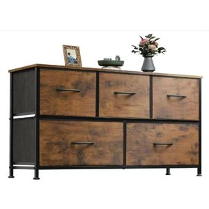 Armoire à jouets en fer à cinq tiroirs pour un <span class=keywords><strong>rangement</strong></span> simple en tissu, idéale pour la maison, le bureau, la salle de sport, l'école ou l'atelier - Product Image 4