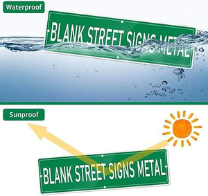 Letreros de Metal Retro para Decoración de Paredes de Restaurantes y Hogares, Letreros de Metal de Aluminio con Nombres de Calles para Exteriores - Product Image 3