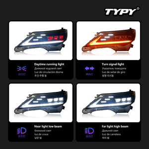 Kit de conversion de lentilles de phares LED TYPY pour Toyota RAV4 2013-2015 avec feux de jour et clignotants séquentiels - Product Image 3