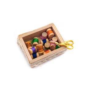 Accessoires pour maison <span class=keywords><strong>de</strong></span> poupée à l'échelle 1:12, boîte à ruban miniature, <span class=keywords><strong>kit</strong></span> <span class=keywords><strong>de</strong></span> couture, bobines <span class=keywords><strong>de</strong></span> fil - Product Image 5