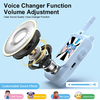 Talkies-walkies pour enfants avec écran HD IPS de 2 pouces, jouet interactif parent-enfant, caméra pour enfants, portée de 3 à 750 m, 600 mAh, pour l'intérieur et l'extérieur