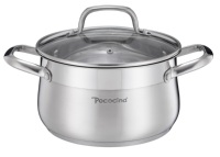 Lot de 10 casseroles de luxe en acier inoxydable de différentes tailles pour cuisinière à gaz et soupes maison – Vente en gros