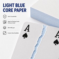 Rouleaux de carton bleu 350/360/370g pour cartes à jouer haut de gamme, casino, poker et impression TCG – Fournisseur d'usine