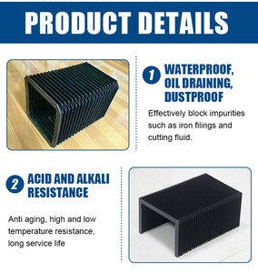 CNC Organ lá chắn bảo vệ <span class=keywords><strong>accordion</strong></span> dưới đây che bụi che linh hoạt <span class=keywords><strong>accordion</strong></span> hình dạng bụi che CNC Nylon vải Organ lá chắn - Product Image 3
