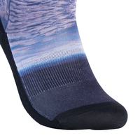 Chaussettes décontractées pour hommes en polyester respirant et élastique, automne-hiver, logo personnalisable sur le revers, séchage rapide, écologiques