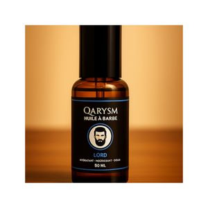 Aceite para Barba Qarysm con Aroma a Pimienta Negra, Lavanda, Bergamota, Tonka, Pachulí y Vainilla, Hidratante y Suavizante, 50 ml - Product Image 1