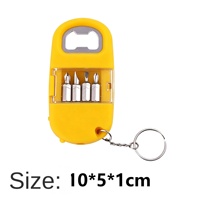 Porte-clés multi-outils personnalisé avec logo, mini tournevis, ouvre-bouteille, porte-clés pour cadeau promotionnel