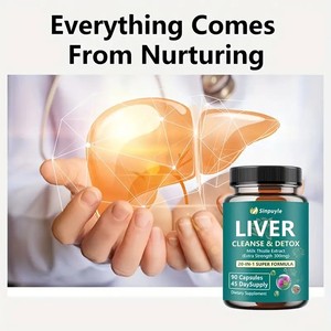 USA local stock Natural Herbal <b>Liver</b> Health Support <b>Supplements</b> Milk Thistle Dandelion <b>Liver</b> Detox Cleanse Capsules - Product Image 6