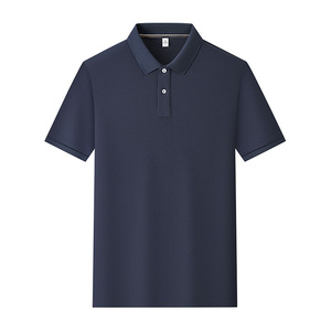 Promotional Polo Shirt Solid Color Cotton Short Sleeve Daily Wear Uniforms - Product Image 1