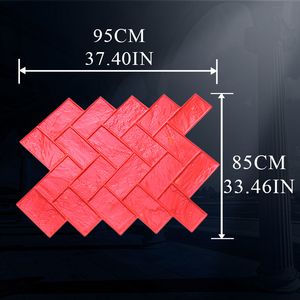 Molde de cemento de suelo impreso DIY MYFS, arte de hormigón de PU en relieve, se puede utilizar como material de estampado - Product Image 3