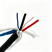 Câble flexible personnalisé en TPU étanche 2*2.5mm² + 1*2*0.5mm² en cuivre nu toronné avec isolation PP pour caméras sous-marines