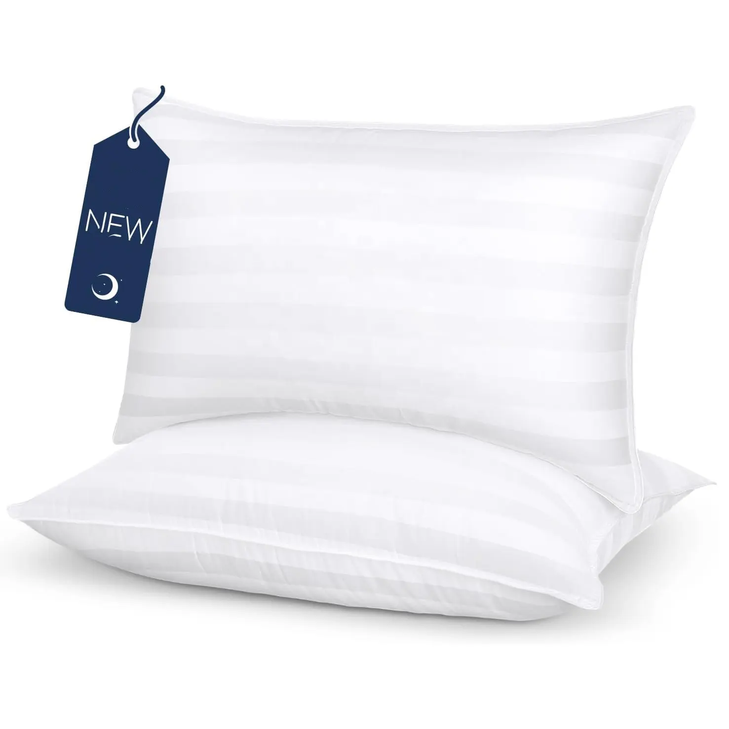 Almohadas de cama de refrigeración de tamaño Queen para dormir, microfibra alternativa llena para dormir de lado del estómago