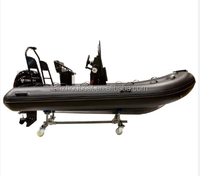 CE 4.8m ALU 480 Chine Usine En Aluminium double V Coque RIB Bateau à vendre