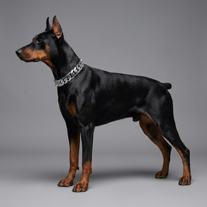 Collar Profesional para Perro de Acero Inoxidable Fundido de 32 mm, Cadena Cubana Chapada en Oro de Primera Calidad para Bulldog Francés y <span class=keywords><strong>Pitbull</strong></span> - Product Image 1