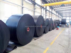 EP200 6mm 10mm 12mm kalınlığı yüksek kalite dayanıklı iyi trough çimento sanayi için kauçuk düz konveyör bant - Product Image 4