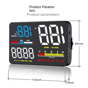 Pantalla para Coche, Velocímetro Universal OBD2 HD LCD, Proyector <span class=keywords><strong>HUD</strong></span> Modelo D5000 - Product Image 5