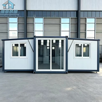 Maison conteneur préfabriquée compacte et moderne de 20 pieds, ignifuge et respirante, avec fenêtres à rupture de pont thermique certifiées CE et garantie de 3 ans – Tiny