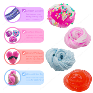 Kit de Slime de Mantequilla OEM para Niños, Slime Transparente Mixto con Bolitas Sorpresa y Chispas, Juguete Sensorial DIY - Product Image 4