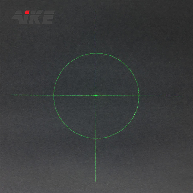 AIKE 520nm 532nm Diffractive Optical Elements(DOE) Viewfinder (Circle + Cross) Green  Laser Diode  Module With Adjustable Focus