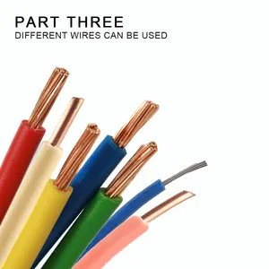 Fast Wire Connector Universal Wiring Cable Connector Push-in Conductor Terminal Block Wire Connecting 2 in 6 out colored Lever