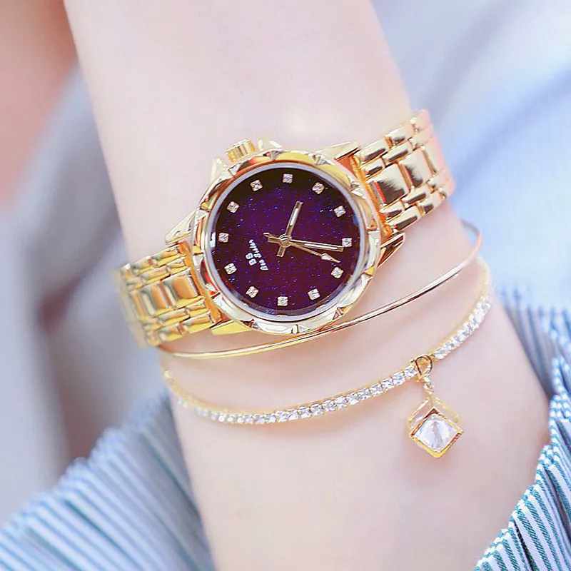 Bs Dames Horloges Volledige Diamond Vrouwelijke Horloge Nieuwe Hot Koop FA1506 Sterrenhemel Buitenlandse Handel Merk Horloge