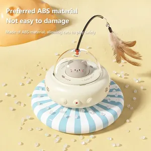 Smart Modern Teaser <b>Cat</b> <b>Interactive</b> <b>Toy</b> Electric <b>Cat</b> Teaser Stick Bell Training Pet <b>Toys</b> Replaceable Supplies - Product Image 4
