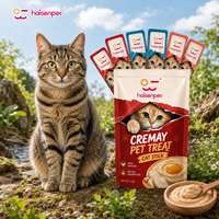Friandises en gros pour chats en bâtonnets, saveurs variées, aliments humides crémeux pour chatons, adultes, seniors, toutes races, fourniture OEM