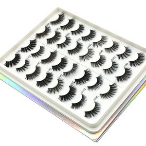Haute qualité <span class=keywords><strong>d</strong></span> curl cils cils personnalisé bandes en gros vison cils - Product Image 3