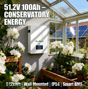 Baterai Lithium 51.2V 48V 100Ah 5kWh untuk Sistem Surya Hibrida yang Dipasang di Dinding - Product Image 6