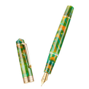 Produit promotionnel de haute qualité multicolore P20 Piston résine plume pour écriture lisse cadeaux de bureau stylos plume - Product Image 3