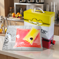 Pochettes à bec verseur en aluminium imprimées sur mesure, aseptiques, pour sachets Bag-in-Box, pour la distribution en vrac de Vodka, Bière, Jus - Boissons