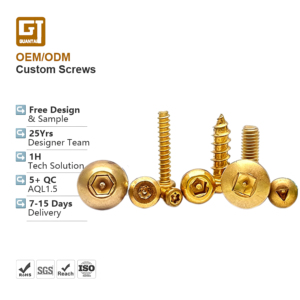 Tornillos de Cabeza Hexagonal con Rosca Autoperforante M2 M4 M5 de Seguridad, de Latón, Torx, con Perno Pentagonal, de Cabeza Plana, para Máquina - Product Image 1