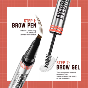 <span class=keywords><strong>Crayon</strong></span> à <span class=keywords><strong>sourcils</strong></span> liquide 2-en-1 double tête imperméable à quatre fourchettes avec gel <span class=keywords><strong>pour</strong></span> <span class=keywords><strong>les</strong></span> <span class=keywords><strong>sourcils</strong></span> - Product Image 2