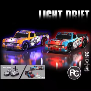 2.4Ghz 1:16 RC moulé sous pression haute vitesse GTR alliage Cool lumières modèle de voiture de course 4WD modèle avec dérive pneus enfants jouet cadeau - Product Image 2