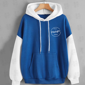 เสื้อสเวตเตอร์โชว์ไหล่แบบมีฮู้ดสำหรับผู้ชายและผู้หญิงเสื้อสเวตเตอร์มีฮู้ดสอง<span class=keywords><strong>สี</strong></span>ขนาดใหญ่พิเศษดีไซน์แบบ OEM - Product Image 3