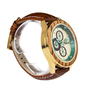 Montre Chronographe <span class=keywords><strong>en</strong></span> Gros, Marque Privée, Nouveauté Designer, Marque <span class=keywords><strong>de</strong></span> <span class=keywords><strong>Luxe</strong></span> Haut <span class=keywords><strong>de</strong></span> Gamme avec <span class=keywords><strong>Lunette</strong></span> <span class=keywords><strong>en</strong></span> <span class=keywords><strong>Bois</strong></span> Zébré - Product Image 2