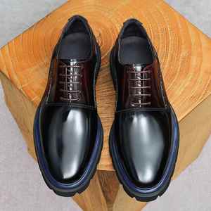 Genuine Leather Men's German <b>Trainers</b>, Breathable Casual Sneakers, Retro Versatile Non-Slip Flat-Couple <b>Trainers</b> - Product Image 5