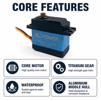 Moteur servo numérique XQ-Power 40 kg standard avec rotor métallique pour drone, engrenage métallique, moteur servo RC pour voiture RC, servo de direction RC à l'échelle 1/5
