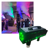 Pistolet à fumée portatif à batterie 1500W avec colonne d'air LED RGB pour fêtes, mariages, événements, discothèques et DJ