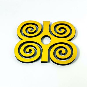 Autocollant mural en mousse 3D en forme de cœur de 10 cm, en acrylique miroir argent/or/noir, découpé au laser, auto-adhésif, écologique, pour la maison, vente en gros - Product Image 6