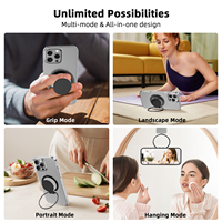 Support magnétique rotatif à 360° en métal N52 ultra-résistant pour téléphone, stable, multi-vues portrait et paysage, pour supports de téléphone haut de gamme